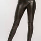 On The Way High Waisted Faux Leather Leggins