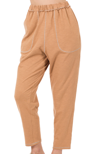 Stay in Lounge Pants- Camel or Army Green